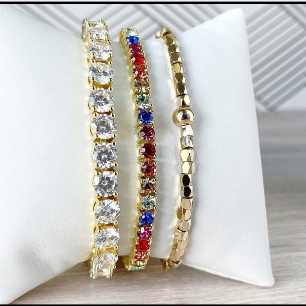 Park Lane Rainbow Micro Impression Bracelet - Picture 4 of 7
